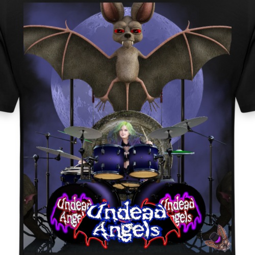 Undead Angels: Vampire Drummer Juliette Full Moon - Men's Premium T-Shirt