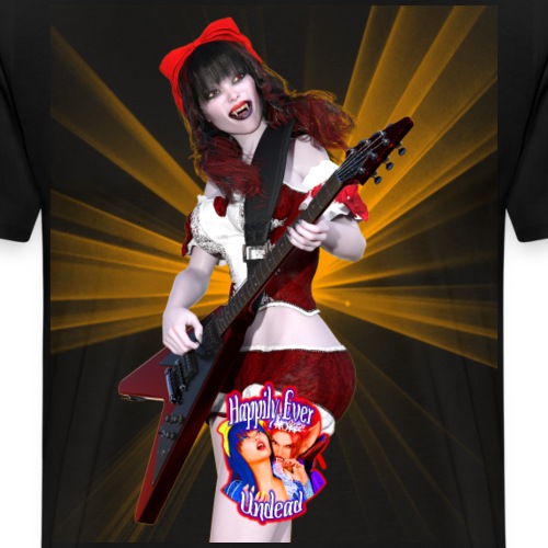 Happily Ever Undead: Crimson Snow Guitarist - Men's Premium T-Shirt
