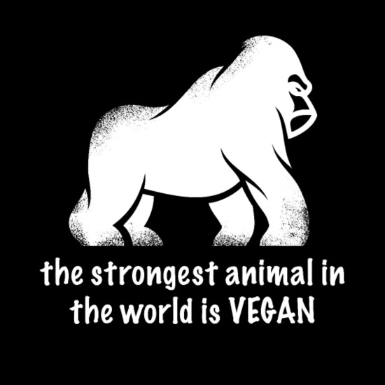 the strongest animal in the world is VEGAN' Men's Premium T-Shirt |  Spreadshirt
