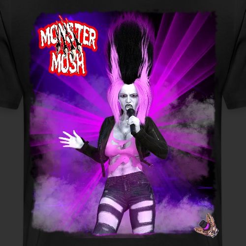 Monster Mosh Bride Of Frankie Singer Punk Variant - Men's Premium T-Shirt