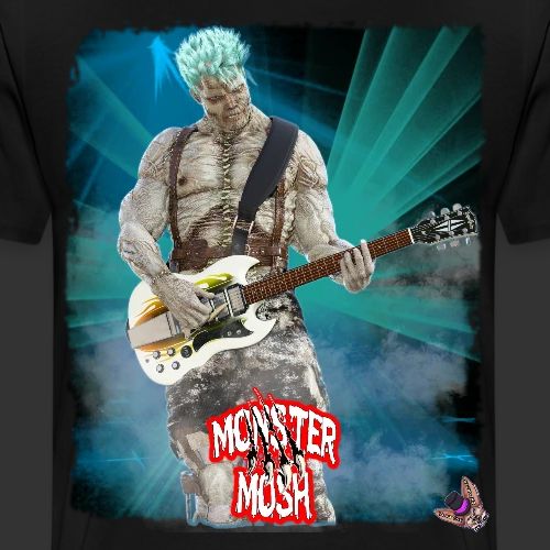 Monster Mosh Frankie Guitarist - Men's Premium T-Shirt