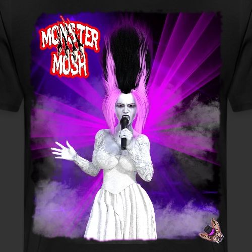 Monster Mosh Bride Of Frankie Singer Gown Variant - Men's Premium T-Shirt