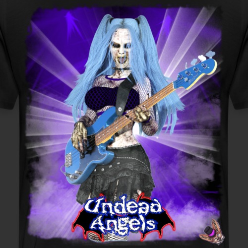 Undead Angels: Zombie Bass Guitarist Ashley - Men's Premium T-Shirt