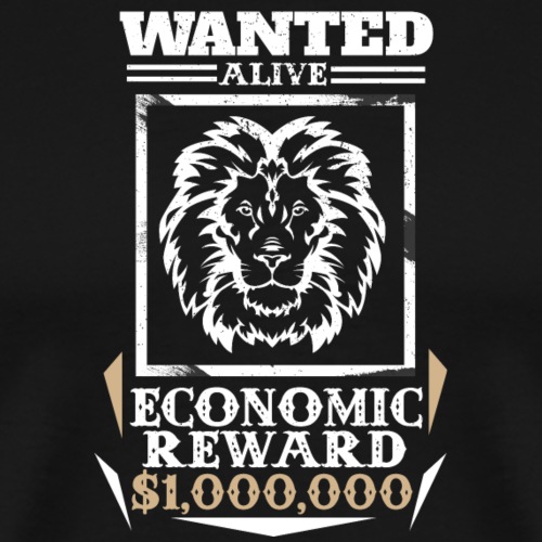 Lion Wanted Alive - Men's Premium T-Shirt
