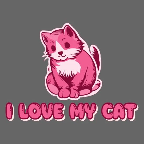 I love my cat - Men's Premium T-Shirt