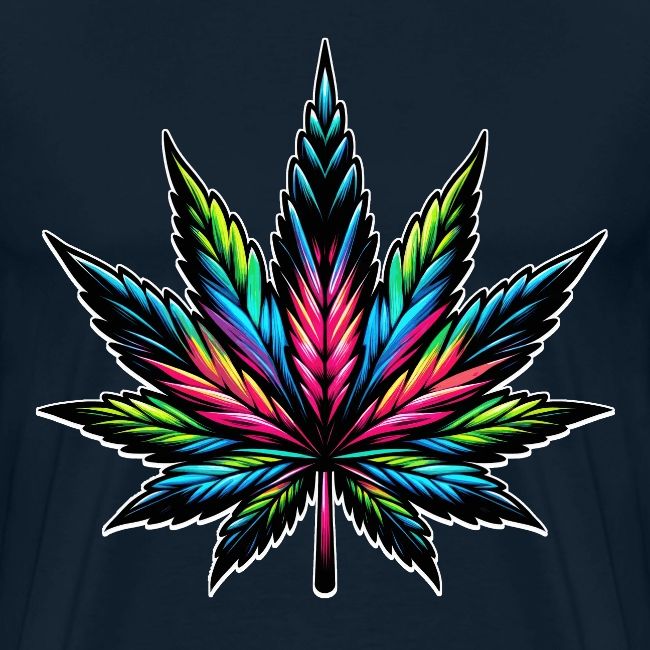 Cannabis Neon: A Psychedelic Design