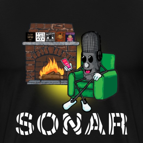 SONAR HOLIDAY SPECIAL! Mikey Mic by the Fire - Men's Premium T-Shirt