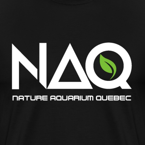 Nature aquarium quebec - White logo - Men's Premium T-Shirt
