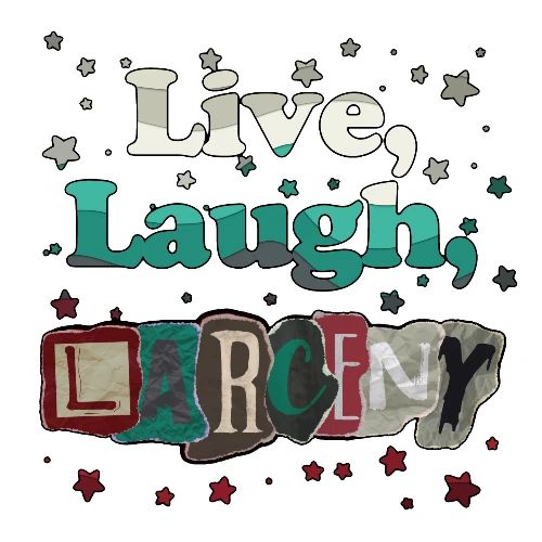 Live Laugh Larceny Stars - Men's Premium T-Shirt