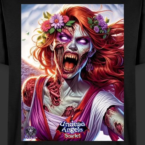Undead Angels Scarlet Zombie Cupid (Z-004P) - Men's Premium T-Shirt
