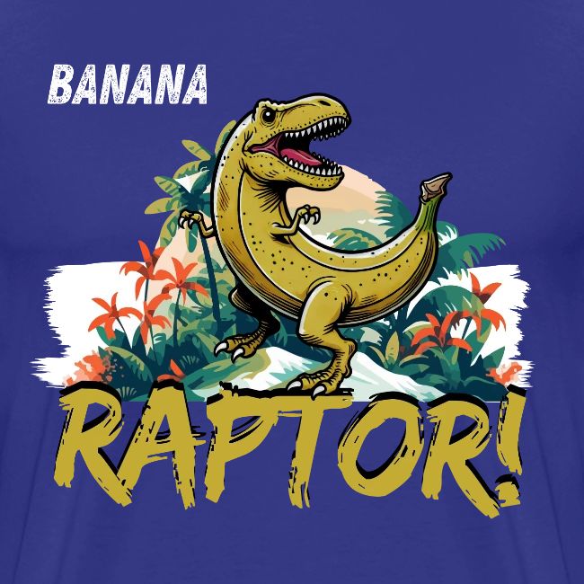 Funny Banana Raptor T-Rex Design