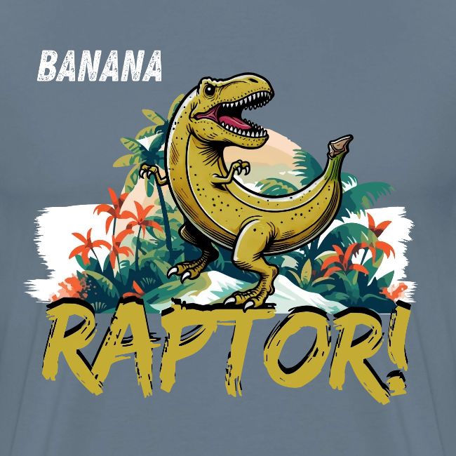 Funny Banana Raptor T-Rex Design