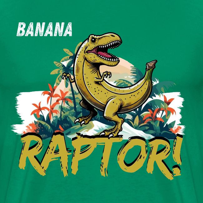 Funny Banana Raptor T-Rex Design