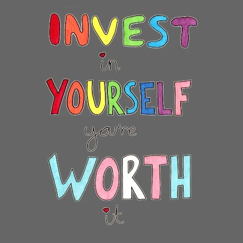 Invest in Yourself you're Worth it - Men's Premium T-Shirt