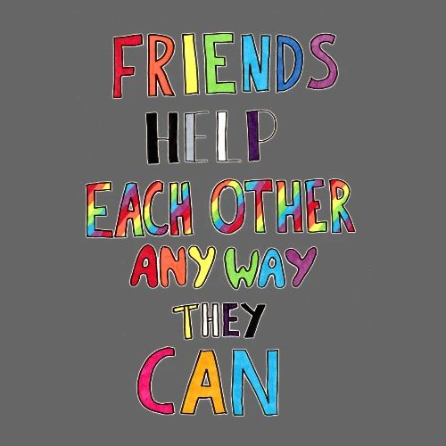 Friends Help Each Other Any Way They Can - Men's Premium T-Shirt