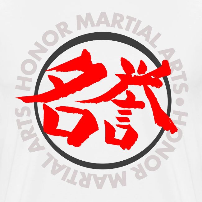Honor Martial Arts Kanji Design Light Shirts