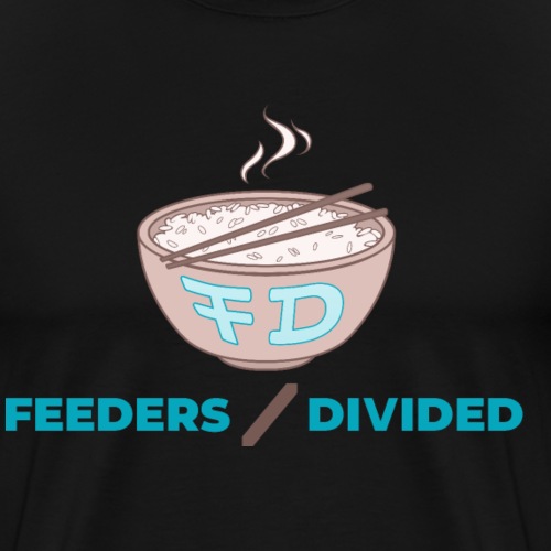 Feeders Divided Text Logo - Men's Premium T-Shirt