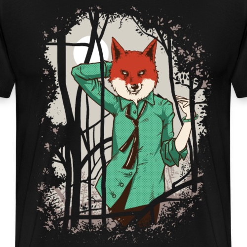 Alluring Fox Girl - Men's Premium T-Shirt