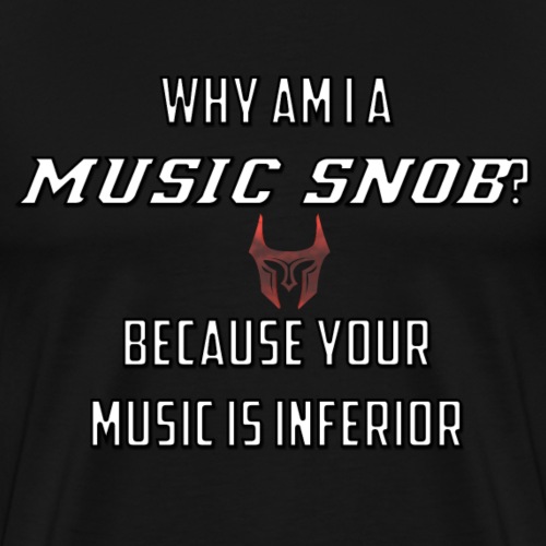 music snob - Men's Premium T-Shirt