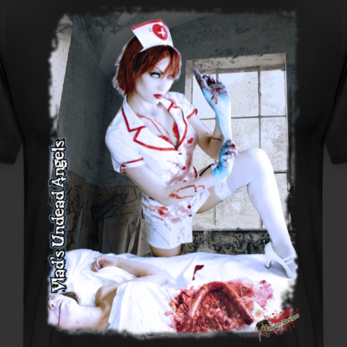 Live Undead Angels: Zombie Nurse Abigail 2 - Men's Premium T-Shirt