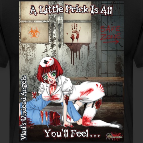 Undead Angels Classics: Zombie Nurse Abigail - Men's Premium T-Shirt