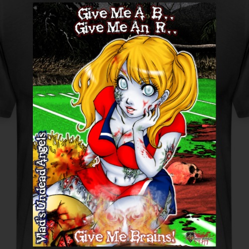 Undead Angels Classics: Zombie Cheerleader Buffy - Men's Premium T-Shirt