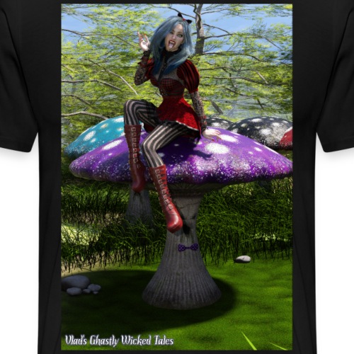 Vampire Alicia Abyss On Mr Mushroom - Men's Premium T-Shirt
