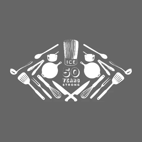 50th Anniversary Utensils - White Font
