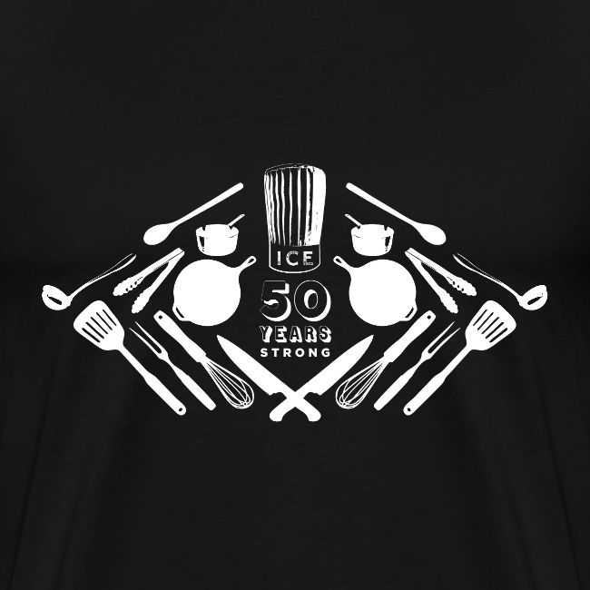 50th Anniversary Utensils - White Font