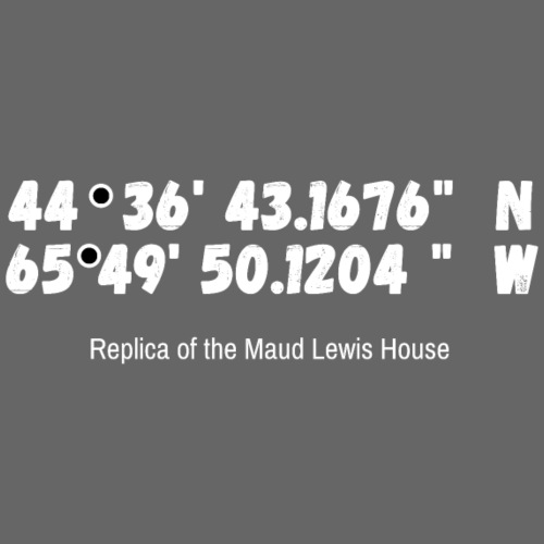 GPS Location of Replica of Maud Lewis House - Men's Premium T-Shirt