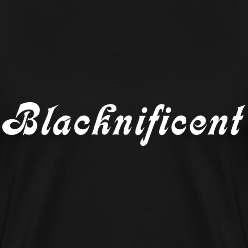 blacknificent2 png - Men's Premium T-Shirt