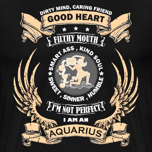 Zodiac Sign - Aquarius - Men's Premium T-Shirt