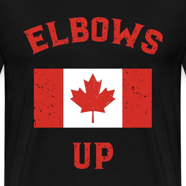 Elbows Up Canada Vintage Anti Trump Tarriff Slogan