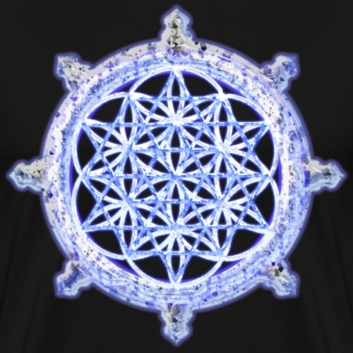 Diamond Sutra - Flower of Life - Mandala - - Men's Premium T-Shirt