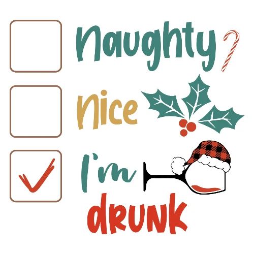 Naughty, Nice, Drunk? - Men's Premium T-Shirt