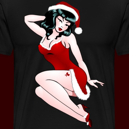 Pinup Girl Christmas Gift - Men's Premium T-Shirt
