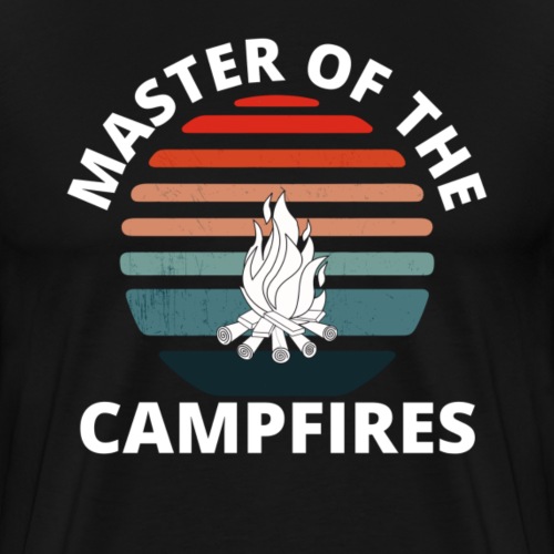 Master Of The Campfires Vintage Camping T-shirt - Men's Premium T-Shirt