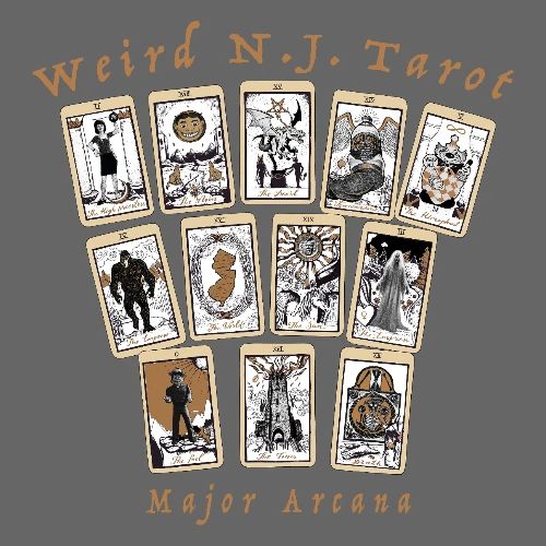 Weird N.J. Tarot – Major Arcana - Men's Premium T-Shirt