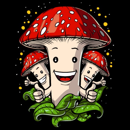 Funny Psychedelic Mushrooms Magic Shrooms Trip' Men's Premium T-Shirt |  Spreadshirt
