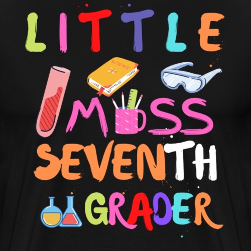 Preschool Little Miss 7th Grader Back To School - Men's Premium T-Shirt
