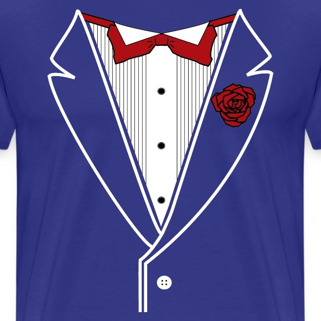 Tuxedo Shirt with Red bowtie