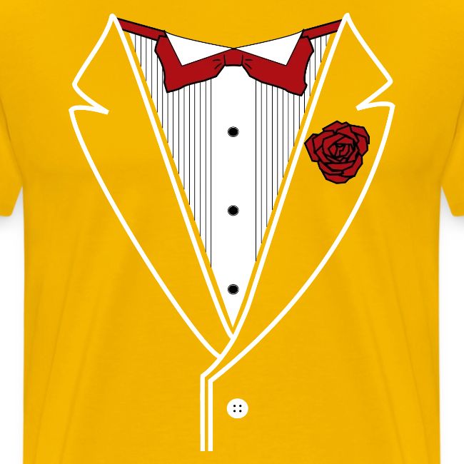 Tuxedo Shirt with Red bowtie