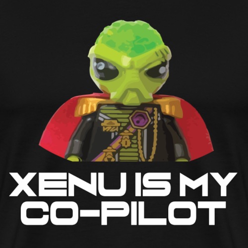 Xenu is my co-pilot - Men's Premium T-Shirt