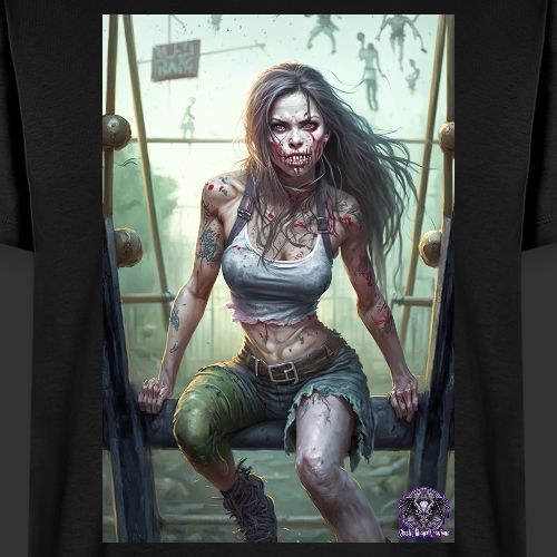 Zombie Kid Playground G02: Zombies Everyday Life - Men's Premium T-Shirt