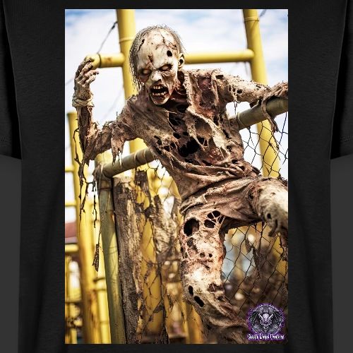 Zombie Kid Playground B08: Zombies Everyday Life - Men's Premium T-Shirt