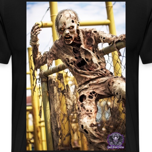 Zombie Kid Playground B08: Zombies Everyday Life - Men's Premium T-Shirt