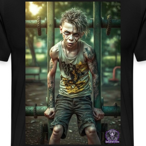 Zombie Kid Playground B09: Zombies Everyday Life - Men's Premium T-Shirt