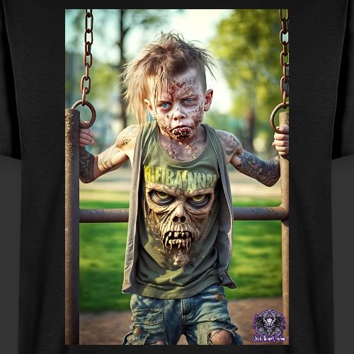 Zombie Kid Playground B10: Zombies Everyday Life - Men's Premium T-Shirt