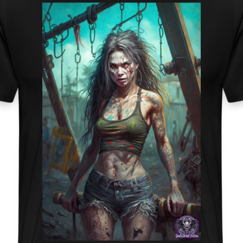 Zombie Kid Playground G07: Zombies Everyday Life - Men's Premium T-Shirt