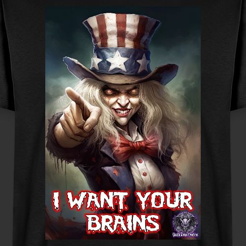 Zombie Aunt Samantha Wants You #10T Patriot Undead - Men's Premium T-Shirt